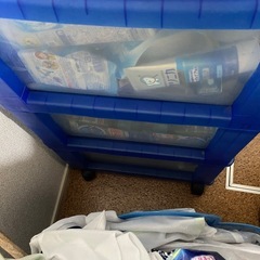 キャスター付き　アクリル収納ケースの画像