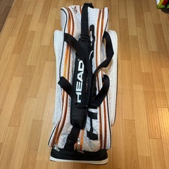 激レア　便利　美品！HEAD テニスラケットバッグ 大容量　スタンド　3WAY 10本　収納多の画像