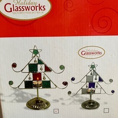 クリスマス　ステンドガラス置物の画像