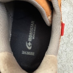 美品MOONSTAR 24EEE スニーカー ブラウン/カモフラージュの画像