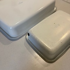 野田琺瑯　保管容器　大小2つセットの画像