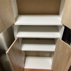 ウッドリビングキャビネット WRC-540 アイリスオーヤマ 収納 棚 の画像