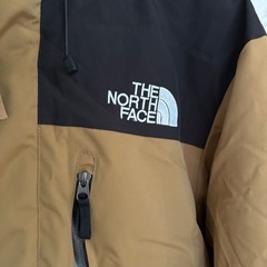 THE NORTH FACE ダウンジャケット ベージュ/ブラックの画像