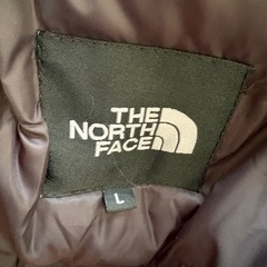 THE NORTH FACE ダウンジャケット ベージュ/ブラックの画像