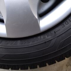 155/65r13 日産純正スチールホイール スタッドレスタイヤの画像