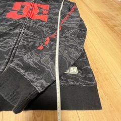 キッズ　DC スウェット　上下セット　セットアップ　ジャージ 160cm 黒/赤の画像