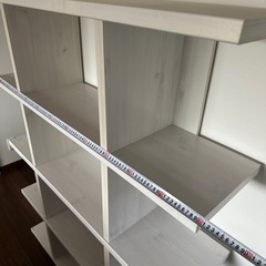 ホワイト木目調　カラーボックスの画像