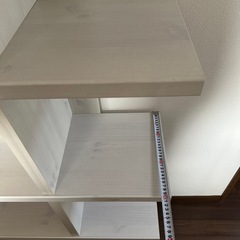 ホワイト木目調　カラーボックスの画像