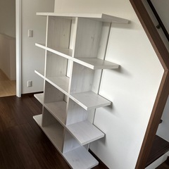 ホワイト木目調　カラーボックスの画像