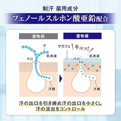薬用 制汗クリーム 顔汗 メイク崩れ防止 敏感肌 オールインワン 30gの画像