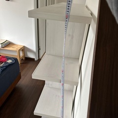 ホワイト木目調　カラーボックスの画像