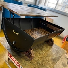 【特価】ドラム缶 リメイクテーブル　アメリカンテーブルの画像