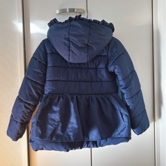 【新品未使用】axes femme kids リボン付きネイビー中綿コートの画像