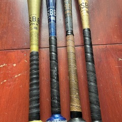 金属バット4本セットで　少年用　軟式用　野球　ZETT SSK の画像