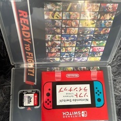 Switch本体 スマブラデザイン カセット付き
の画像