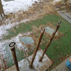 ポール　ロープ張りの画像