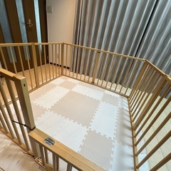 ベビーサークル 木製　W700 x H750 8枚の画像