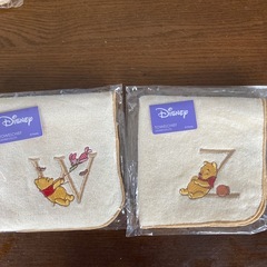 プーさん　ハンカチタオル　イニシャルの画像