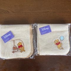 プーさん　ハンカチタオル　イニシャルの画像