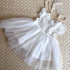 女の子　ベビー　チュールドレス　の画像
