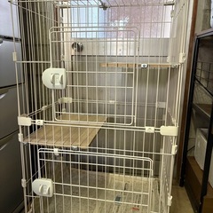 猫用ゲージ二段
の画像