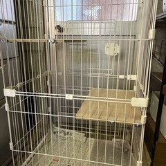 猫用ゲージ二段
の画像