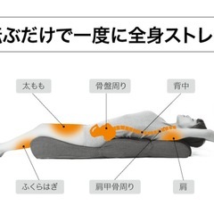 座椅子　グリーン　ストレッチができるの画像