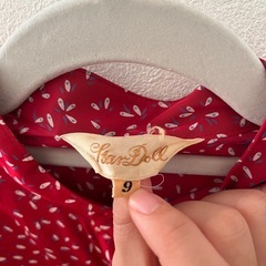 レトロワンピース　フラワープリント マキシドレス 9号の画像