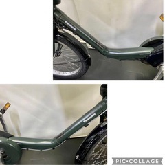 1年保証 送料無料　新型　パナソニック　ギュットミニ　カーキ　電動アシスト自転車　g1221の画像