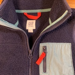 GAP フリースベスト　ネイビー　120cmの画像