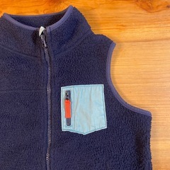 GAP フリースベスト　ネイビー　120cmの画像