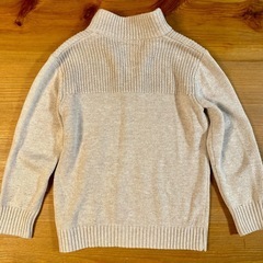 ZARA ベージュ ジッパー付きセーター 100cmの画像