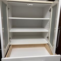 食器棚　ホワイトの画像