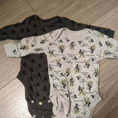 ベビー服冬セットプーさんミッキー【50-70】の画像