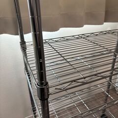 スチールラック（キャスター付き） 5段 幅59cm高さ125cm奥行き34cmの画像