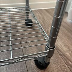 スチールラック（キャスター付き） 5段 幅59cm高さ125cm奥行き34cmの画像