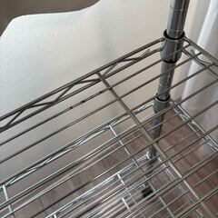 スチールラック（キャスター付き） 5段 幅59cm高さ125cm奥行き34cmの画像