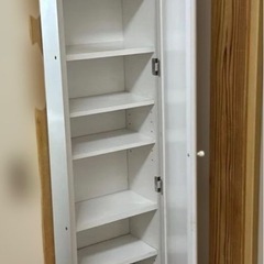 全身ミラー付き収納棚の画像