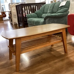 センターテーブル(棚付き)【町田市再生家具】1213の画像