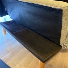 2人掛けソファ(グレー)の画像