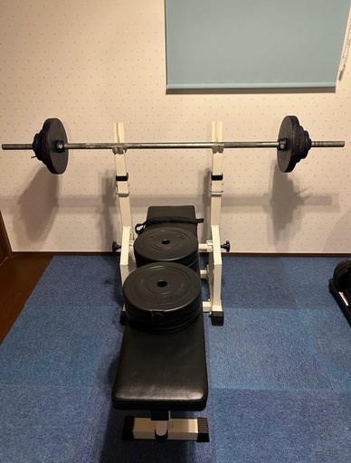 初心者向け家トレ用ベンチプレスセット