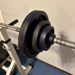 初心者向け家トレ用ベンチプレスセットの画像