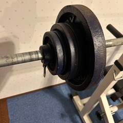 初心者向け家トレ用ベンチプレスセットの画像