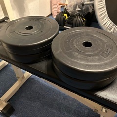 初心者向け家トレ用ベンチプレスセットの画像