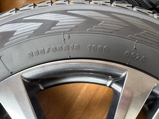 レクサス　RX  18インチ　スタッドレス　空気圧センサー 