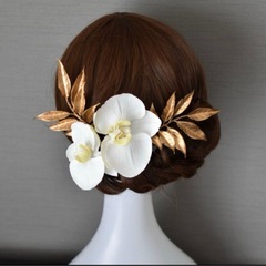 ゴールド ヘッドアクセサリー 和装 ウェディング　成人式などにの画像
