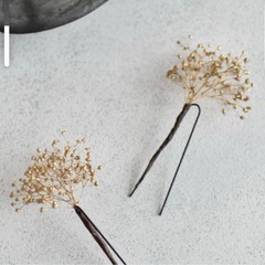 ゴールド ヘッドアクセサリー 和装 ウェディング　成人式などにの画像