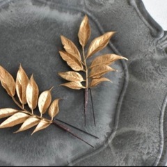 ゴールド ヘッドアクセサリー 和装 ウェディング　成人式などにの画像