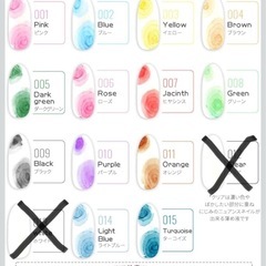 LULUマーブルリキッド インクネイル13色 まとめ売りの画像