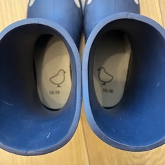 無印良品　長靴　15cm　16cmレインシューズ　の画像